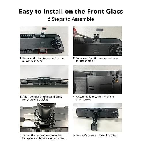 WOLFBOX OEM Bracket for G900 Tripro Mirror Dash Cam | Secure Rearview Mount thumbnail 4