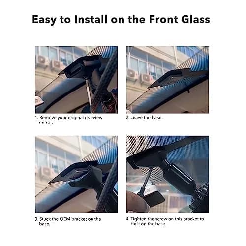 WOLFBOX OEM Bracket for G900 Tripro Mirror Dash Cam | Secure Rearview Mount thumbnail 5