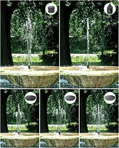 Biling 6.5W Solar Water Pump 250L/h 40-80cm Spray Height | Dry-Run Protected Fountain Pump for Bird Baths & Ponds thumbnail 4