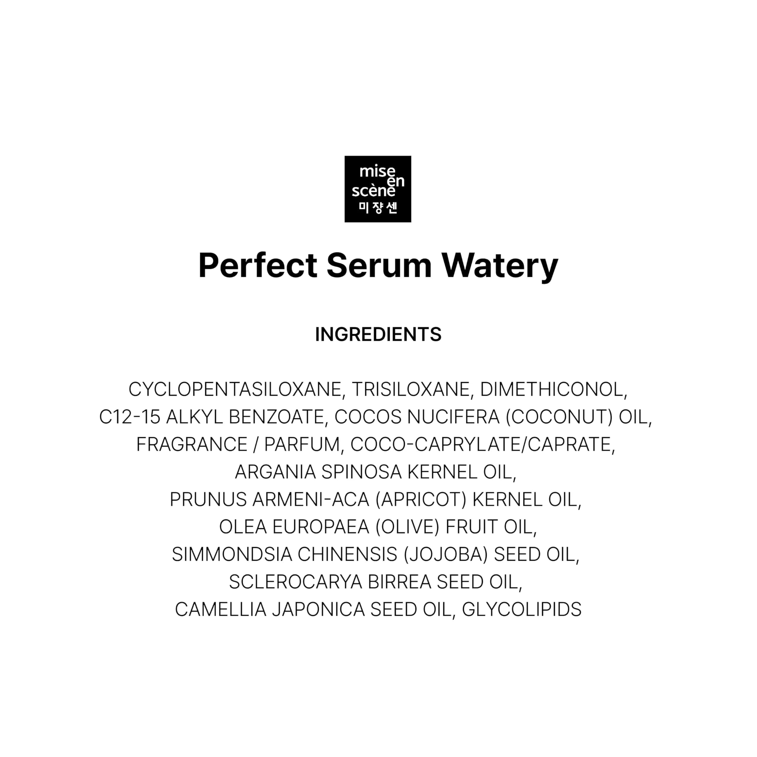 Mise En Scene Perfect Serum Watery Hair Oil 80ml (2.70 Fl Oz) | Lightweight Hydration for Fine, Oily Hair - view 7
