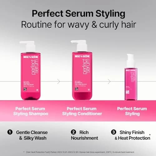 Mise En Scene Perfect Serum Styling Conditioner 530ml | Floral Scent, Heat & Style Memory thumbnail 7