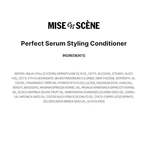 Mise En Scene Perfect Serum Styling Conditioner 530ml | Floral Scent, Heat & Style Memory thumbnail 8