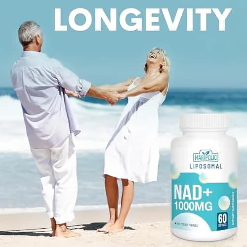 Maripolio Liposomal NAD+ 1000 mg Supplement | Cellular Energy & Wellness Support | 60 Softgels thumbnail 6