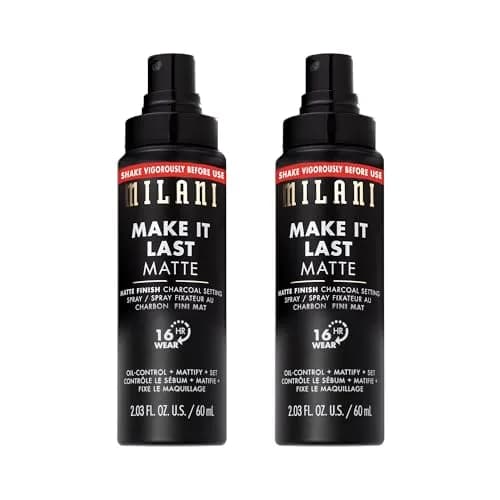 Milani Make It Last Matte Setting Spray for Makeup 2-Pack | Oil Absorbing, 2.03 Fl Oz (60ml) Each, Up to 16 Hours Matte Finish thumbnail 1