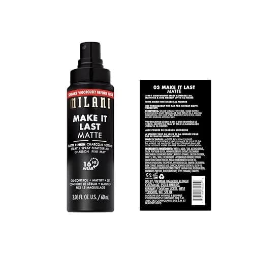 Milani Make It Last Matte Setting Spray for Makeup 2-Pack | Oil Absorbing, 2.03 Fl Oz (60ml) Each, Up to 16 Hours Matte Finish thumbnail 2