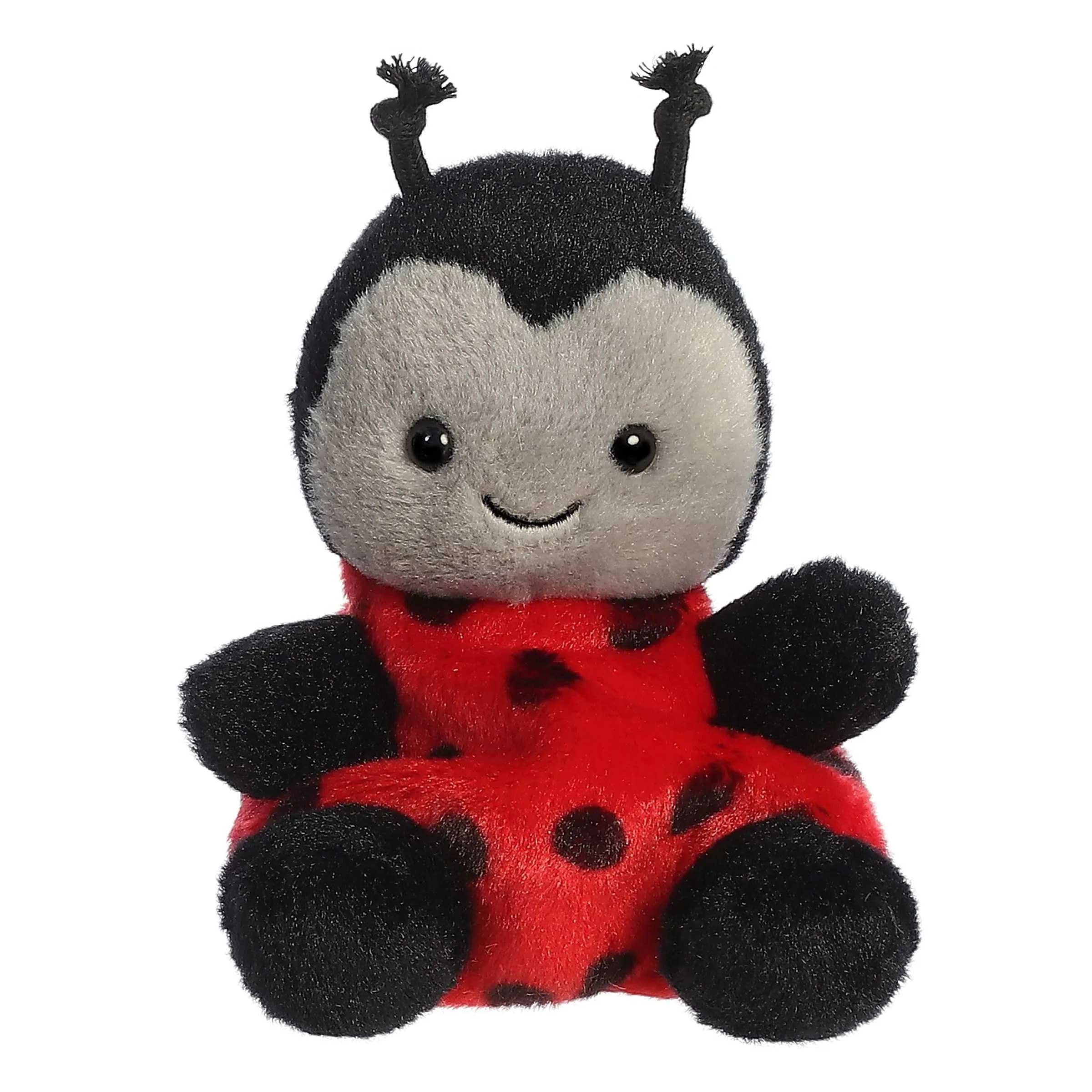 Aurora Palm Pals 4.5" Lil Spots Ladybug Plush | Pocket-Sized Collectible Toy for Kids & Collectors — Red