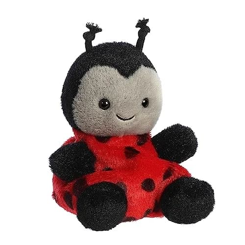 Aurora Palm Pals 4.5" Lil Spots Ladybug Plush | Pocket-Sized Collectible Toy for Kids & Collectors thumbnail 3