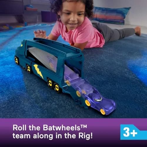 Fisher-Price Batwheels Bat-Big Rig Toy Hauler & Car | 1:55 Scale Diecast Vehicle, Ages 3+ thumbnail 4