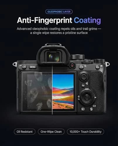 iDaPro Screen Protector for Sony Alpha A7R VI/A7R V/A7V, 9H Glass | Scratch & Drop Resistant, Ultra Thin thumbnail 6