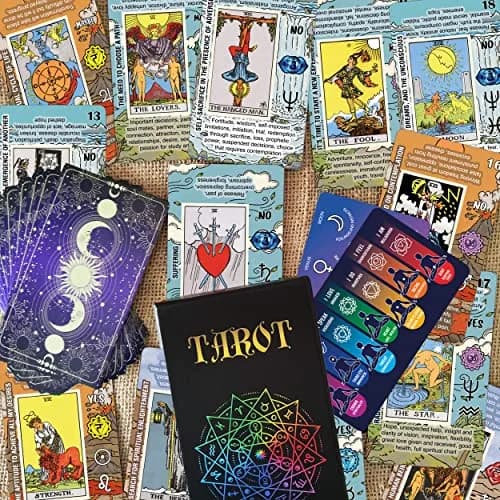 TAROTIKA Tarot Cards for Beginners with Meanings on Them, Full 78-Card Deck | Classic Tarot Imagery & Practice thumbnail 8