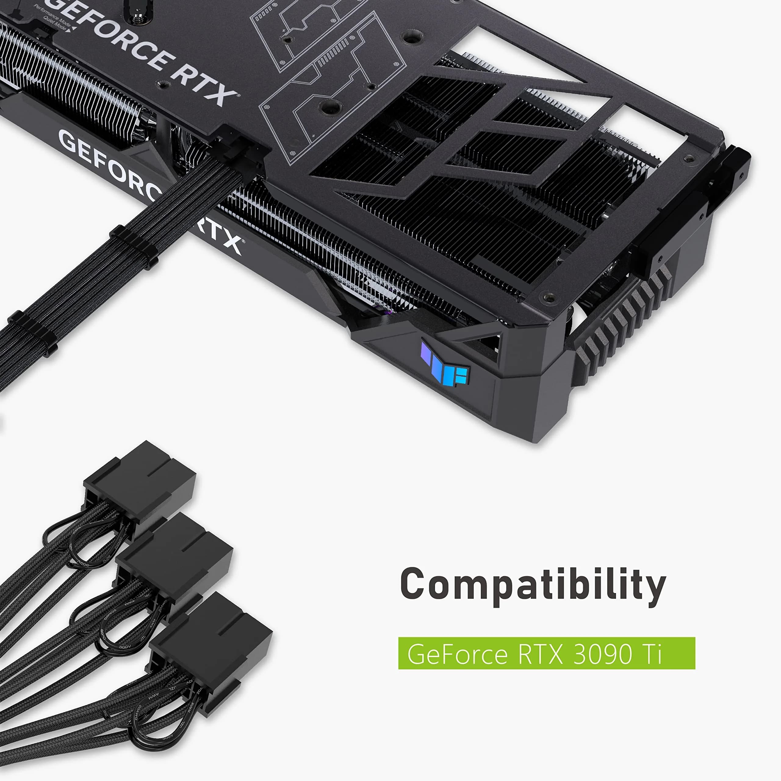 EZDIY-FAB Black 30.48 cm (1 ft) 12VHPWR PCIe 5.0 GPU Extension Cable | Stable Power for RTX 40 Series - view 7