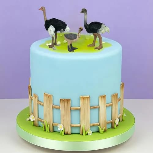 Gemini&Genius Ostrich Action Figure Toys, Jungle Animal Playset 7.6cm (3 Inch) | ASTM-Tested Non-Toxic ABS Plastic thumbnail 8