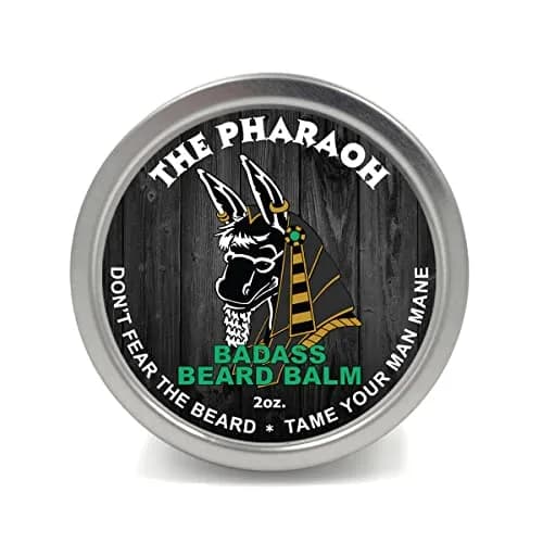 Badass Beard Care Beard Balm - The Pharaoh Scent, 2 Ounce | All Natural Ingredients, Promotes Healthy Growth thumbnail 1