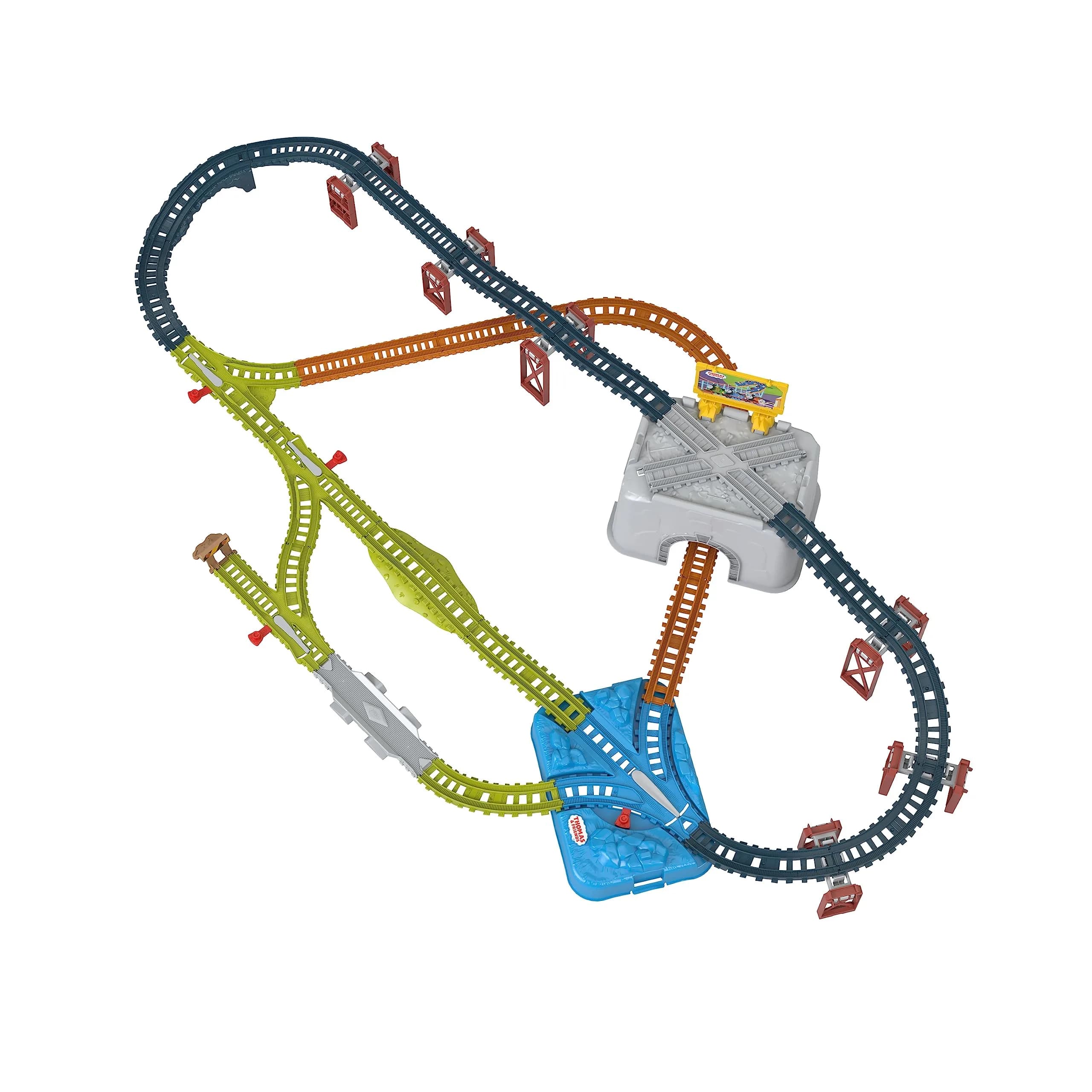 Thomas & Friends Connect & Build Track Bucket, 34-Piece Set | 25.4cm (10in) Track Expansion - view 4