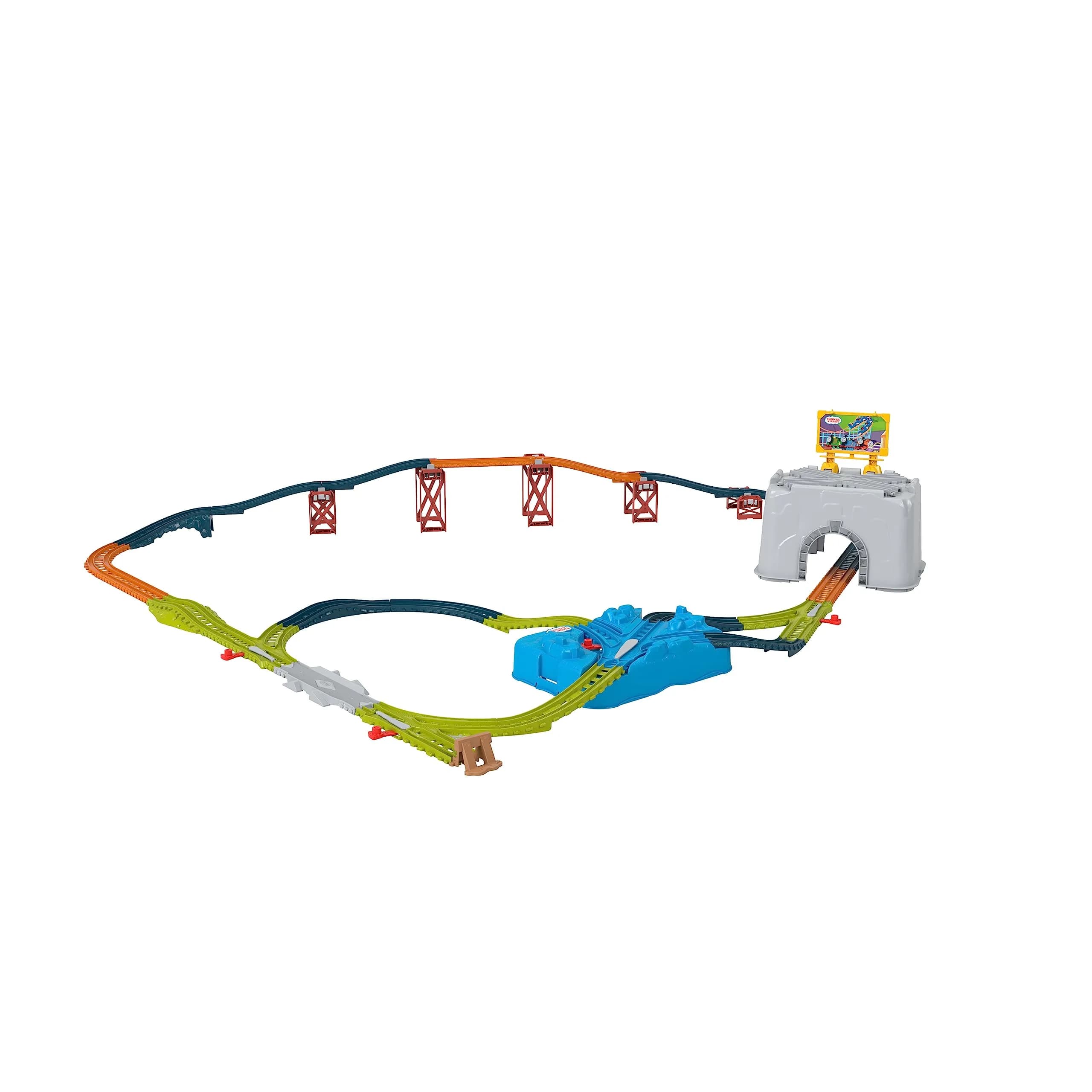 Thomas & Friends Connect & Build Track Bucket, 34-Piece Set | 25.4cm (10in) Track Expansion - view 2