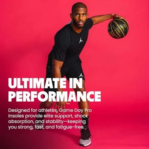Move Game Day Pro Performance Sports Insoles M 4-4.5/WM 5.5-6 | High Arch Support for Athletes thumbnail 5