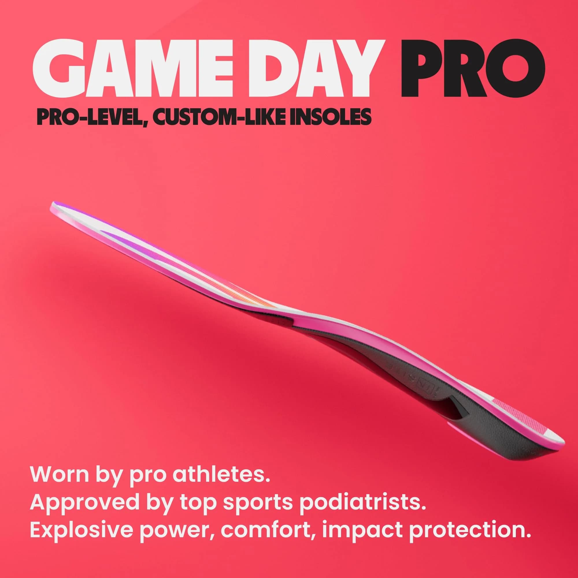 MOVE Game Day Pro Insole - Men's 14-14.5 / Women's 15.5-16 | High Arch Support for Athletes - view 2