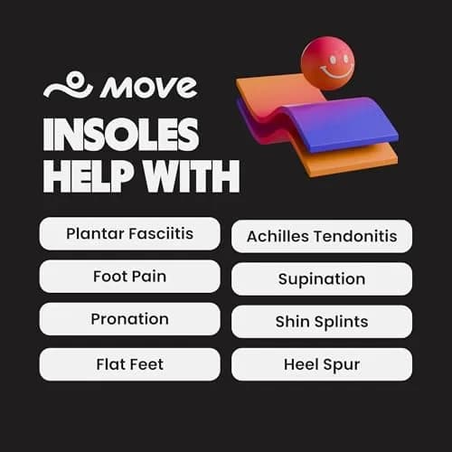 Move Game Day Pro Performance Sports Insoles for Men 12-12.5 / Women 13.5-14 | High Arch Support & Shock Absorption thumbnail 8