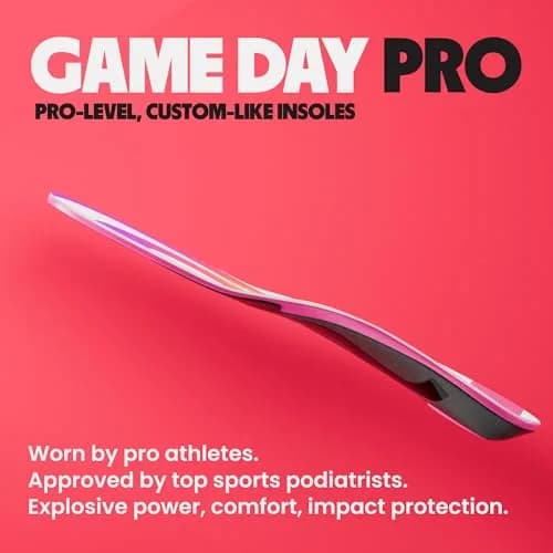 Move Game Day Pro Performance Sports Insoles for Men 12-12.5 / Women 13.5-14 | High Arch Support & Shock Absorption thumbnail 2