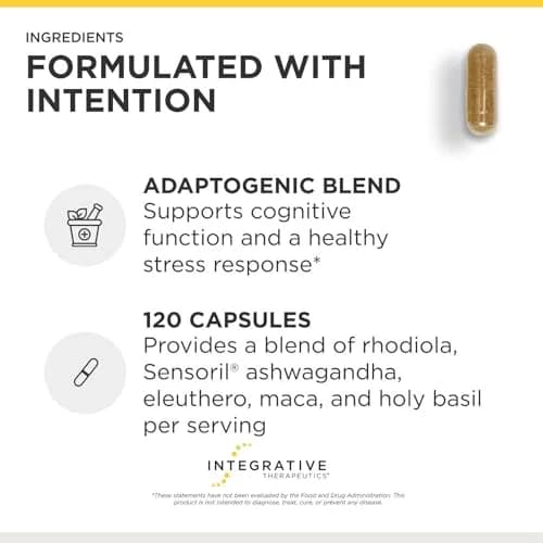Integrative Therapeutics HPA Adapt, 2 Pack, 120 Capsules | Stress & Stress Hormone Support thumbnail 4
