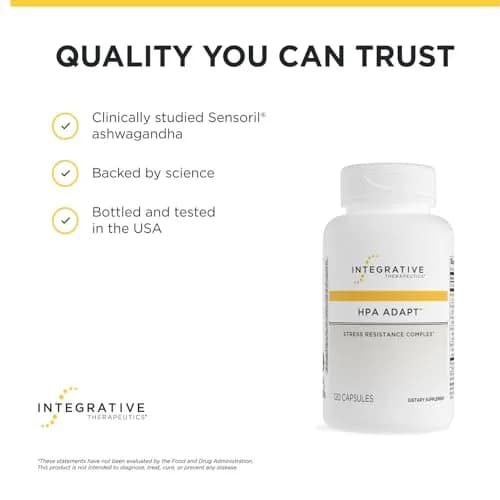 Integrative Therapeutics HPA Adapt, 2 Pack, 120 Capsules | Stress & Stress Hormone Support thumbnail 6