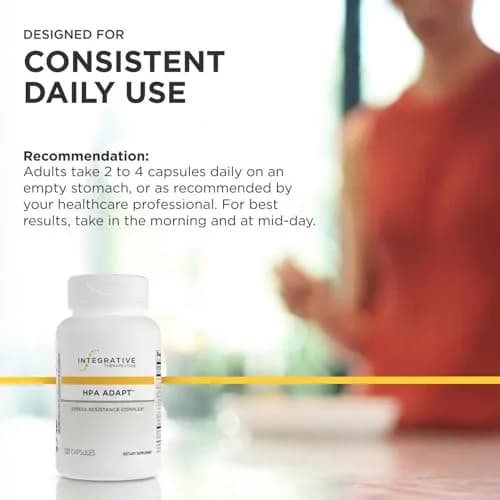 Integrative Therapeutics HPA Adapt, 2 Pack, 120 Capsules | Stress & Stress Hormone Support thumbnail 7