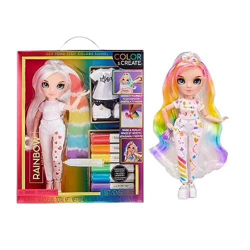 Rainbow High Color & Create Fashion DIY Doll with Washable Rainbow Markers | Inspire Creativity for Kids 4-12+ thumbnail 1