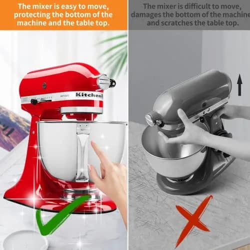 Oudizz Mixer Mover Sliding Mats for Kitchen aid Stand Mixer 4.5-5 Qt | Protect & Move Heavy Appliances thumbnail 4