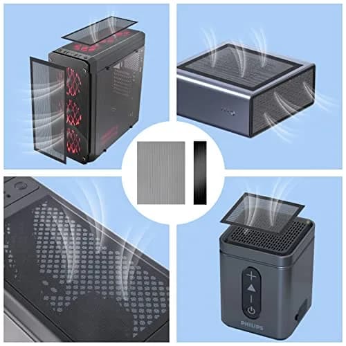 YSSHUI Magnetic PC Dust Filter Mesh 400x300mm PVC | Dust & Airflow Balance for PC & Home (110-120c) thumbnail 6