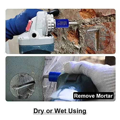 SHDIATOOL Diamond Mortar Raking Bit 7.2mm x 74mm Work Length Round Shank | For Brick & Stone Removal thumbnail 4