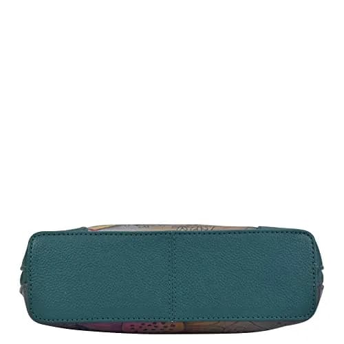 Anna by Anuschka Hand Painted Genuine Leather Small Organizer - Butterfly Paradise | 20.25cm (8") Width thumbnail 6