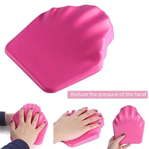 ANKROYU Hand Rest Cushion for Nails, Soft Anti-skid Nail Pillow, Ergonomic Art Accessory 14.2cm (5.59in) x 17.2cm (6.77in) | Professional Manicure Tool thumbnail 3