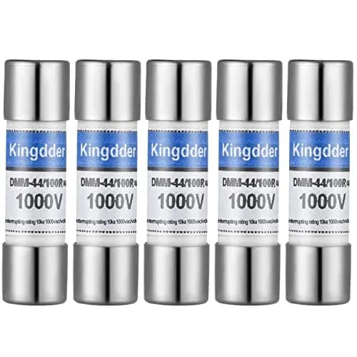 Kingdder 5 Pcs 440MA 1000V Cartridge Fuses | Fast Acting Replacement for Digital Multimeters (10x35mm) thumbnail 1