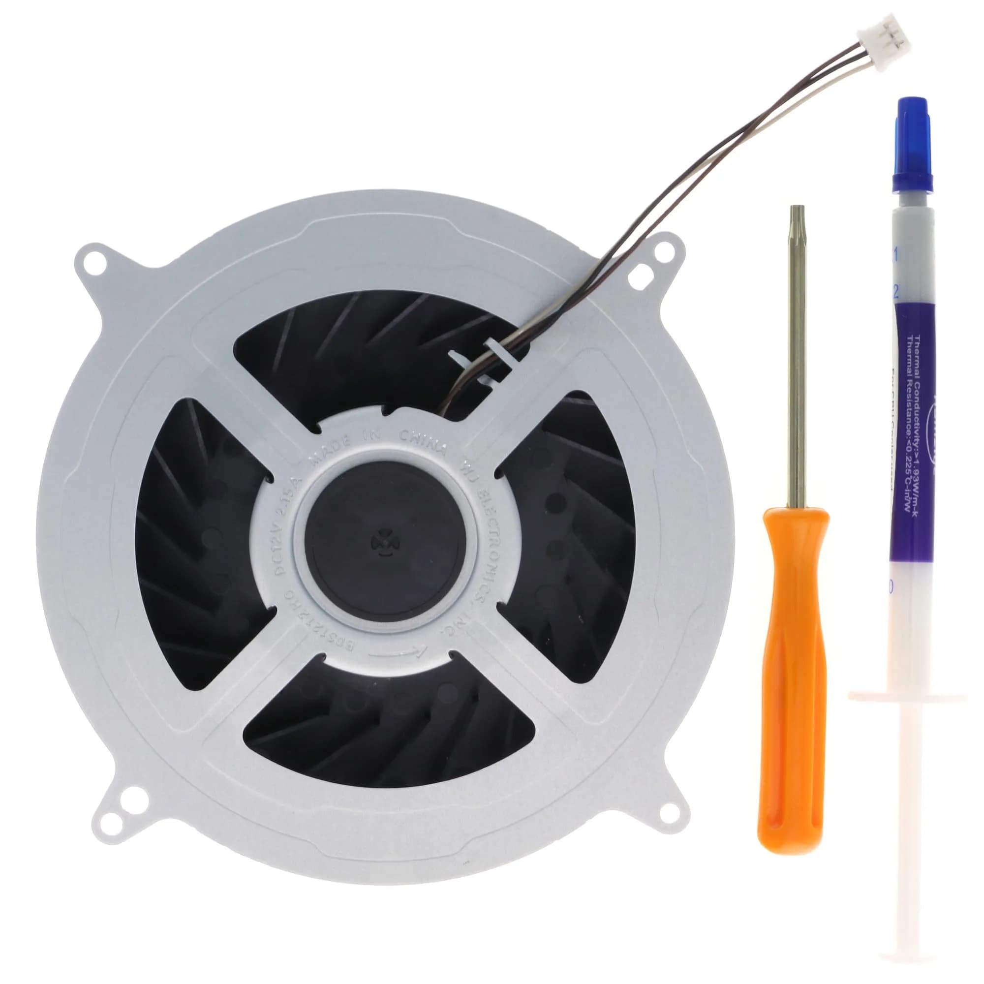 TRADOCK PS5 Slim Cooling Fan Replacement – 19-Blade Internal Quiet Cooler for PlayStation 5 Slim Console CFI-2000 CFI-2015, 13.9cm (5.47in) — PS5 CFI-1000,CFI-1100