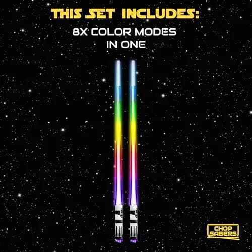 ChopSabers Star Wars Lightsaber Chopsticks with LED, 8 Modes, Frost Tip, 26.0 cm (10.25 inches) thumbnail 4