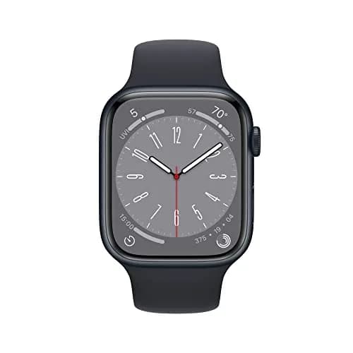 Apple Watch Series 8 GPS + Cellular 45mm Midnight Aluminum Case with Midnight Sport Band M/L (Renewed) | Health & Safety Companion thumbnail 2
