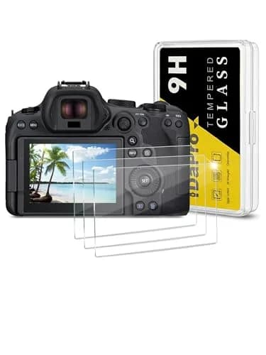 iDaPro Screen Protector for Canon EOS R6 Mark III/II/V, 9H Tempered Glass | Scratch & Drop Resistant, Ultra Clear (70-120 chars) thumbnail 1