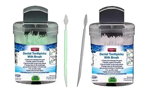 TOPMED ETS Interdental Brush 600 Count (1.2g) | Double-Headed Plastic Design for Deep Cleaning thumbnail 1