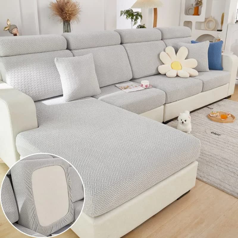Jonuiony Universal Sofa Slipcover 2024 Wear-Resistant | Elastic L Shape Couch Cover thumbnail 2