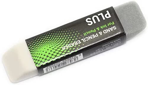 TAODAN Sand & Rubber Eraser 2-Pack (68x16x10mm) | Dual-Head Eraser for Pencil & Ink thumbnail 3
