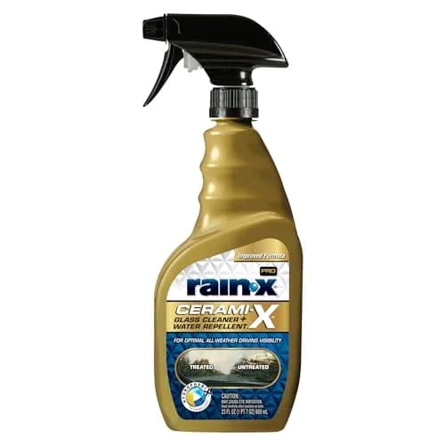 Rain-X Cerami-X Glass Cleaner + Water Repellent 690ml (23 Fl Oz) | Advanced Hydrophobicity for Streak-Free Clarity thumbnail 1