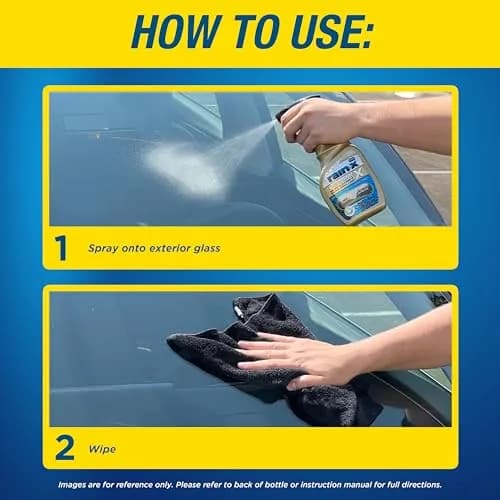 Rain-X Cerami-X Glass Cleaner + Water Repellent 690ml (23 Fl Oz) | Advanced Hydrophobicity for Streak-Free Clarity thumbnail 3