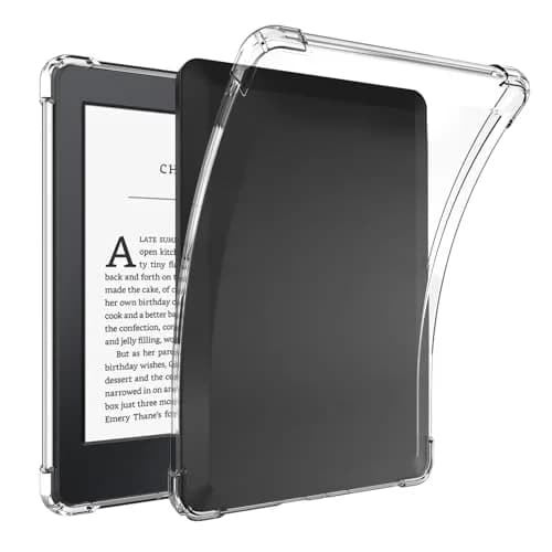 SFFINE Clear Case for 6" Kindle Paperwhite 10th Gen | Transparent Silicone TPU Cover thumbnail 1