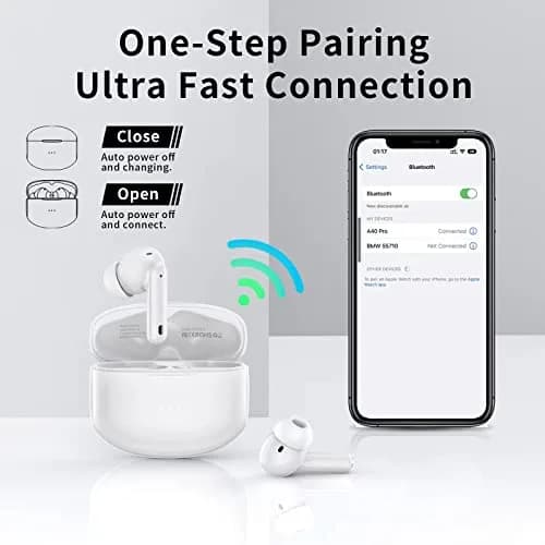 XIAOWTEK A40 Pro Wireless Earbuds 50Hrs Playtime | Noise Cancellation & Waterproof thumbnail 5