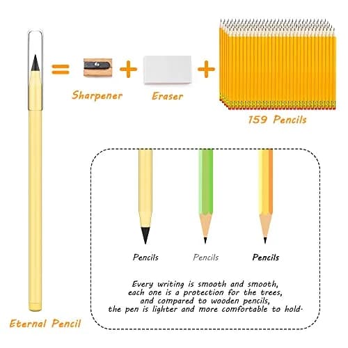 AUAUY 20PCS Inkless Pencil Refill | Graphite Nib, 0.5mm thumbnail 3