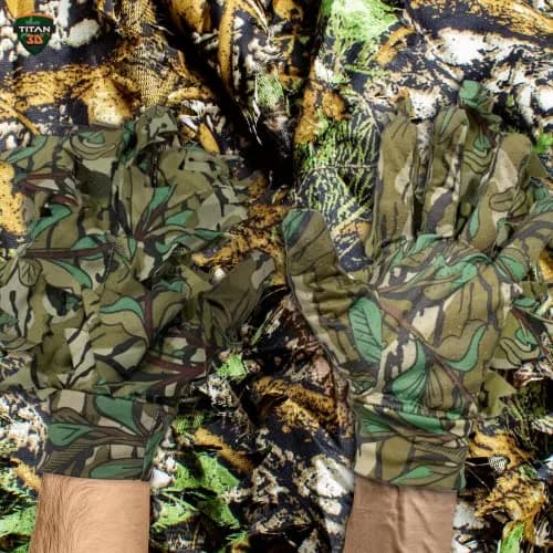 Titan 3D Leafy Gloves for Leafy Suit Mossy Oak Greenleaf | Lightweight Camouflage Gloves thumbnail 7