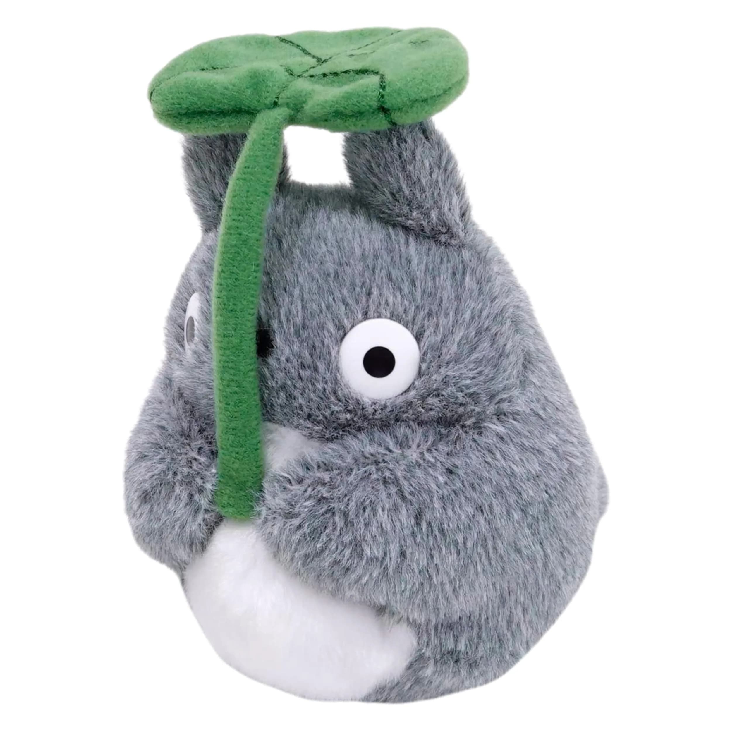 Studio Ghibli Totoro With Leaf Beanbag Plush (5.5" Tall) | Officially Licensed Bandai Namco Collectible - view 3