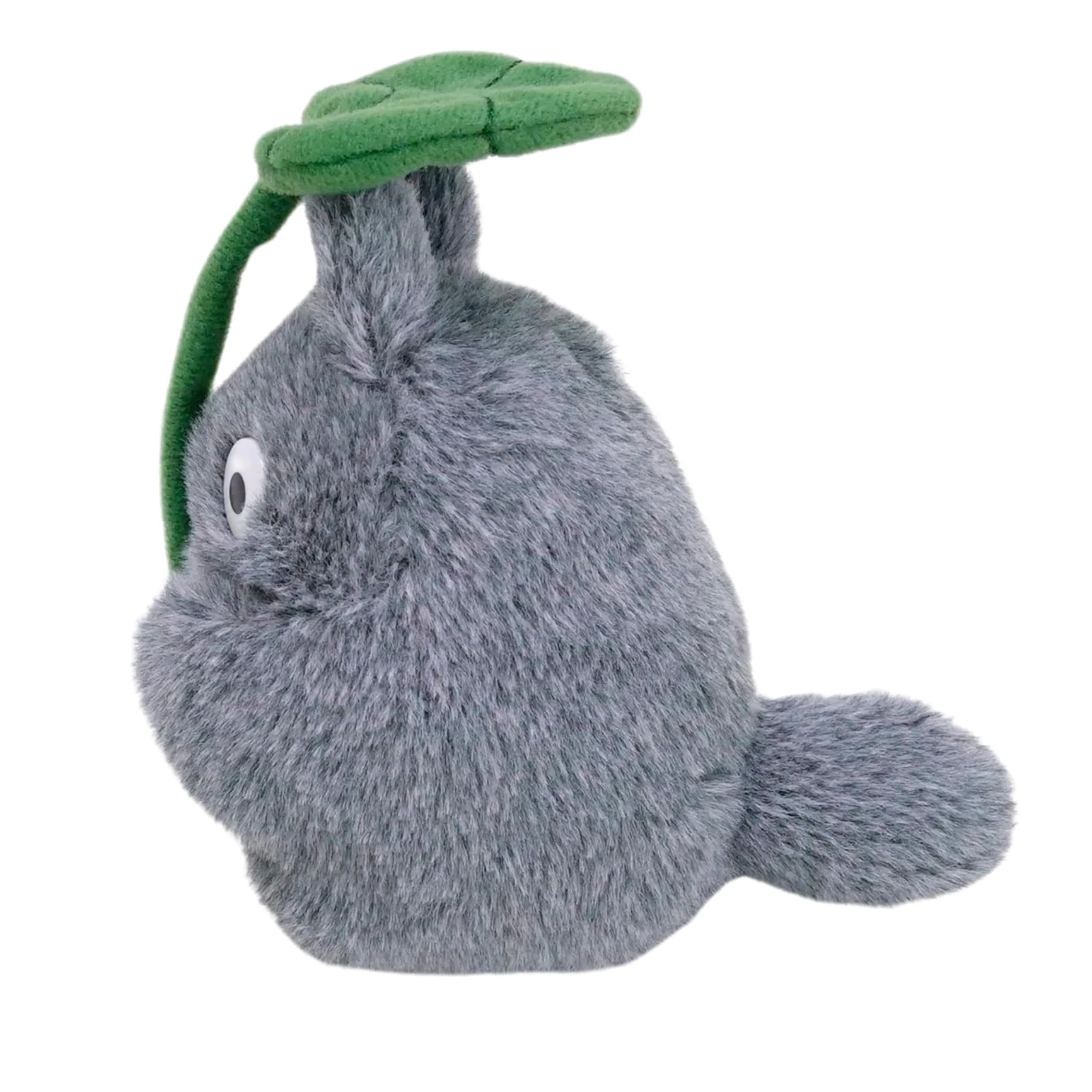 Studio Ghibli Totoro With Leaf Beanbag Plush (5.5" Tall) | Officially Licensed Bandai Namco Collectible - view 4