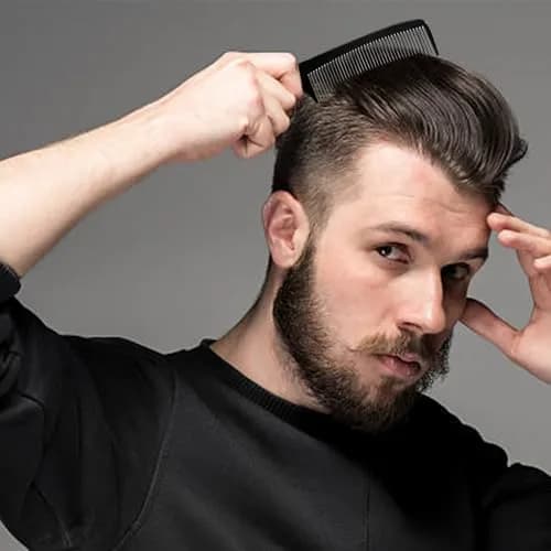 CGBARBER Black Aluminum Hair Comb Set | 4 Professional Styling Combs thumbnail 7