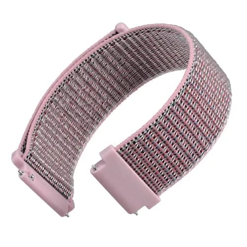 WOCCI 16mm Adjustable Nylon Watch Band, Quick Release Sport Loop Strap (Sand Pink) | Durable, Soft & Washable thumbnail 1